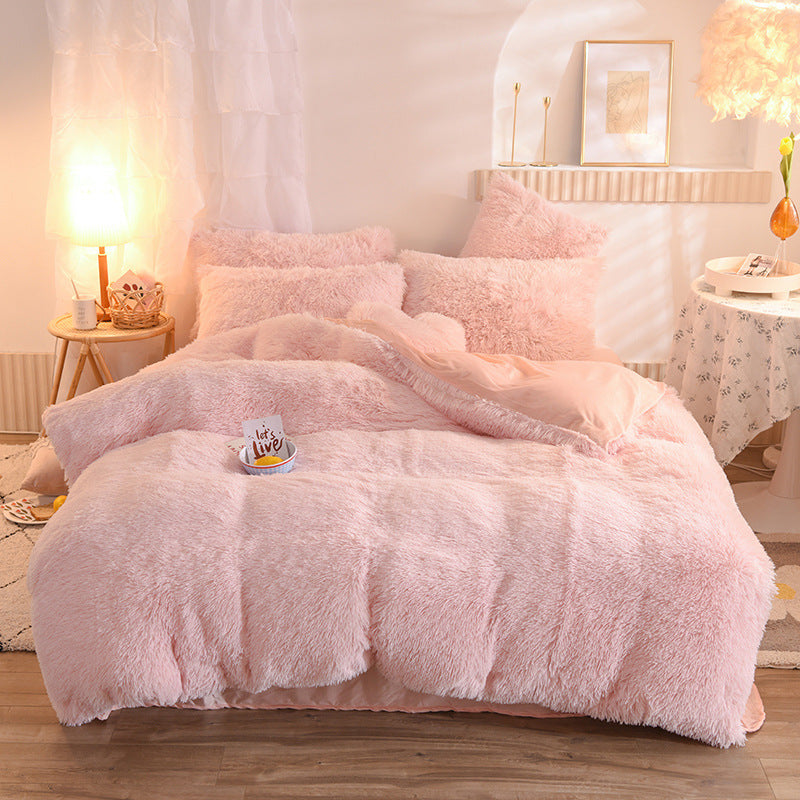 Fluffy Plush Bedding Set